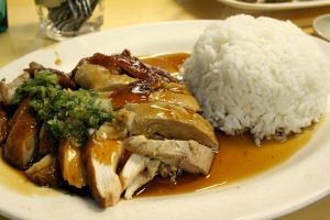 roast duck and soy chicken