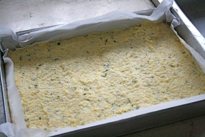 it's best to chill your polenta mixture overnight